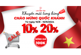 CHƯƠNG TRÌNH “ KHUYẾN MÃI TƯNG BỪNG - CHÀO MỪNG QUỐC KHÁNH ”