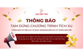 THÔNG BÁO TẠM NGỪNG CHƯƠNG TRÌNH TÍCH XU