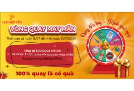VÒNG QUAY MAY MẮN 100% TRÚNG QUÀ