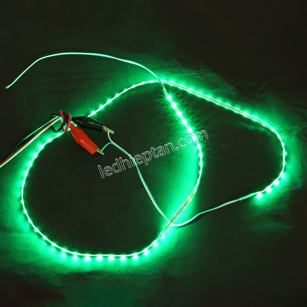 LED dây dán trang trí xe máy, ô tô 90cm 12V xanh lá
