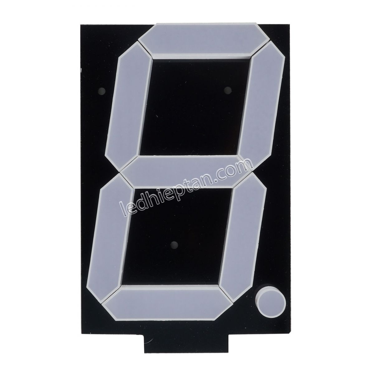 LED 7 Đoạn 6 inch nền đen anode indoor đỏ