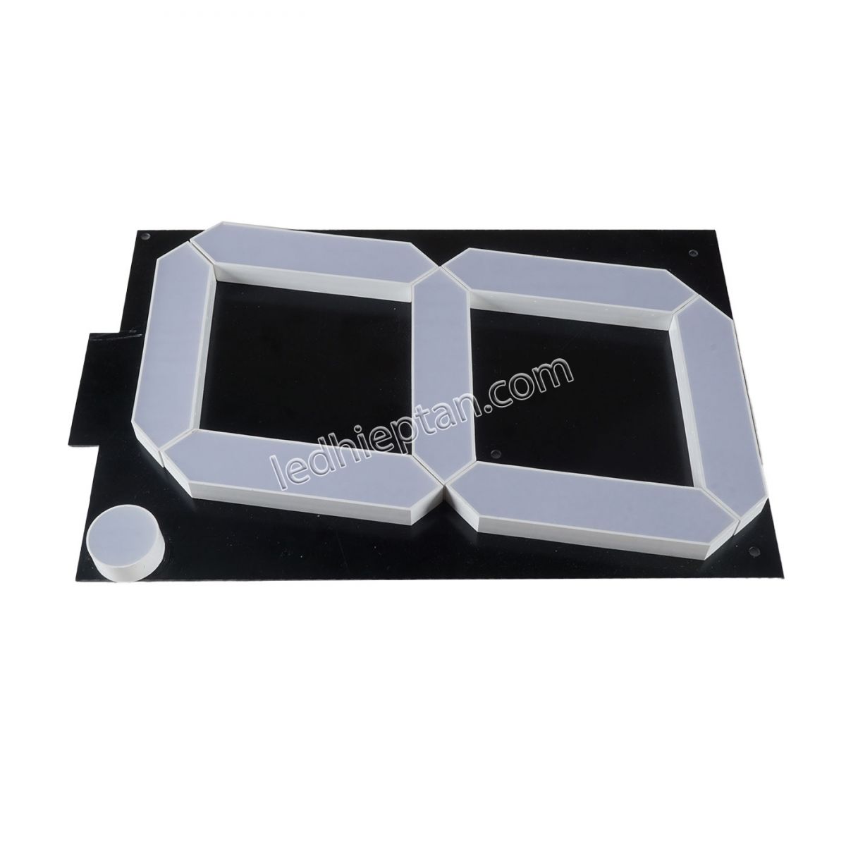 LED 7 Đoạn 10 inch nền đen anode indoor đỏ