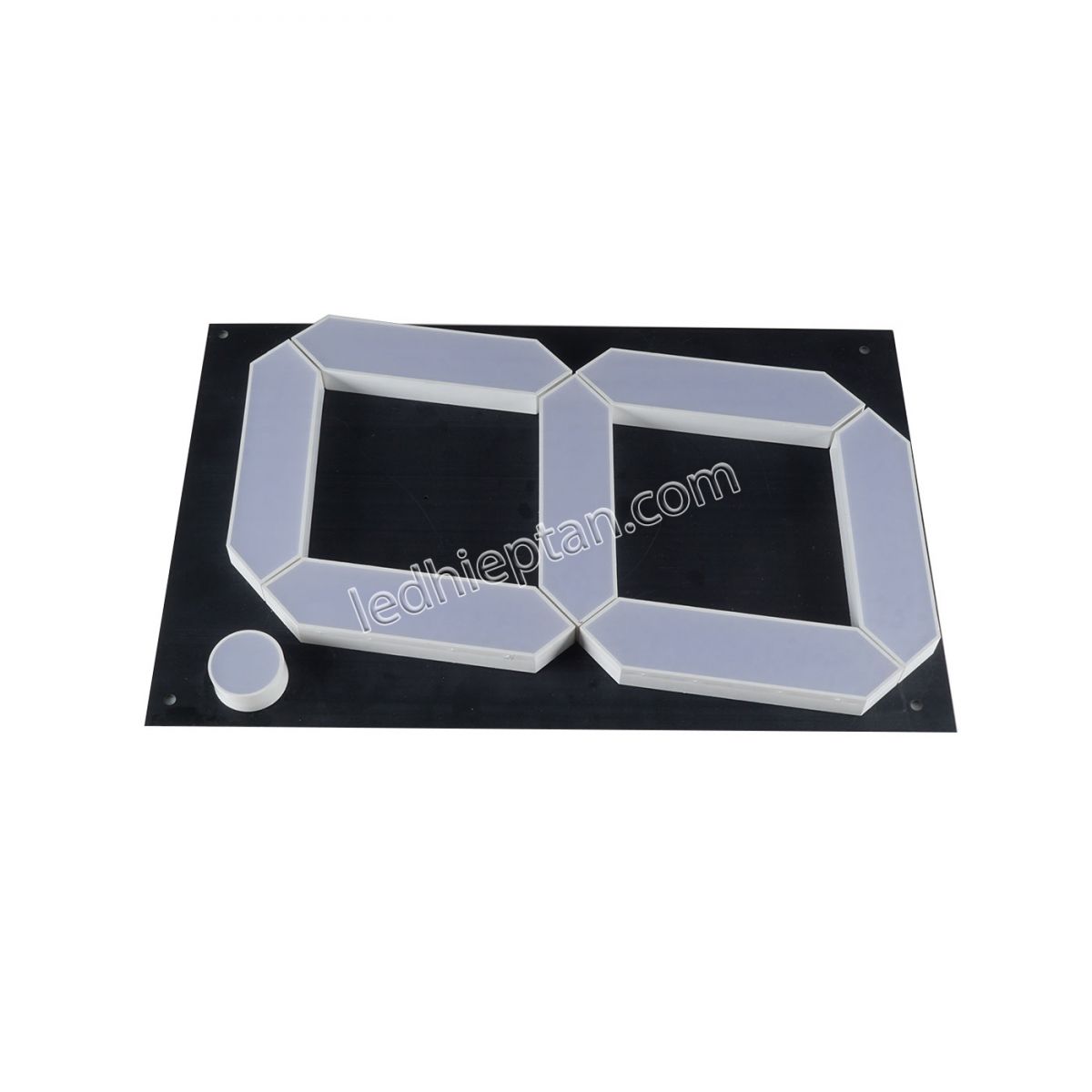 LED 7 Đoạn 12 inch nền đen anode indoor đỏ