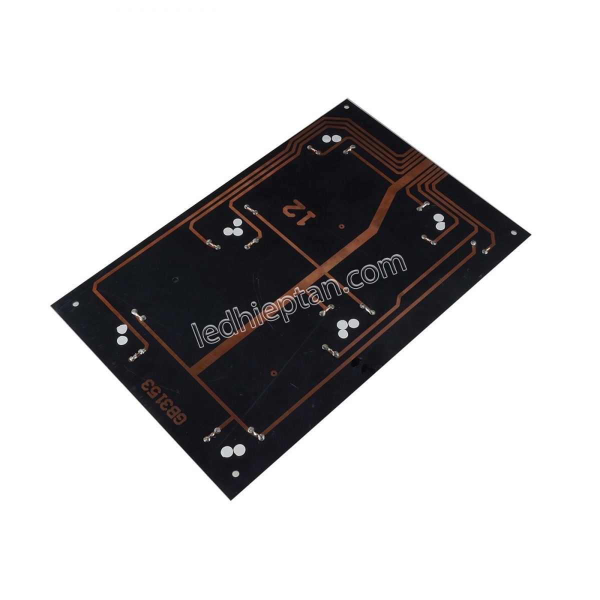 LED 7 Đoạn 12 inch nền đen anode indoor đỏ