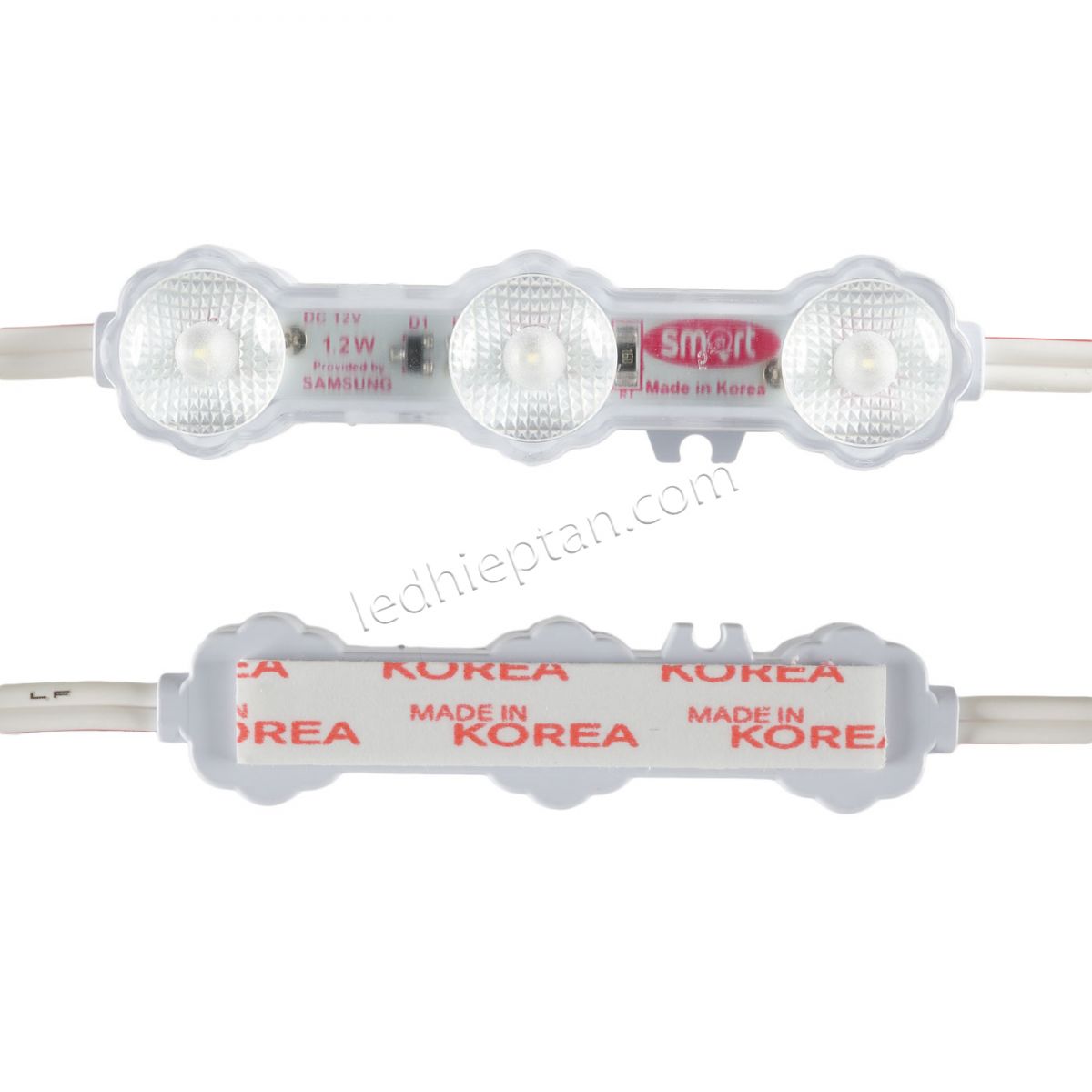 LED 3 bóng Hàn Quốc1.2W siêu ống kính SM 10000K