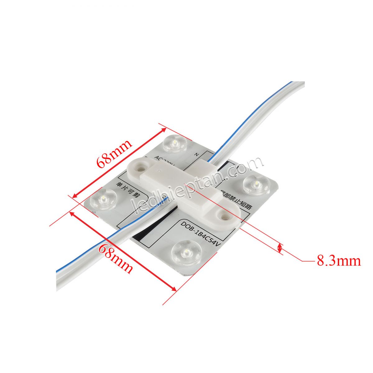 Module 4 bóng 220V ba lõi TY