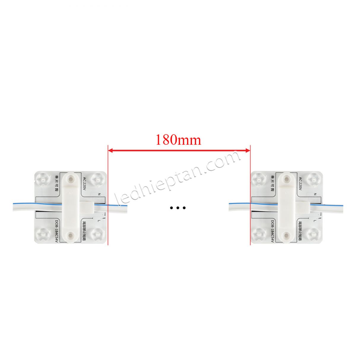 Module 4 bóng 220V ba lõi TY