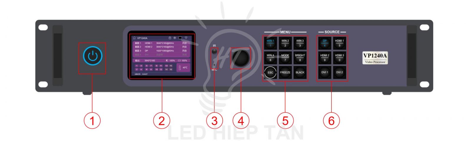 Bộ xử lý hình HD-VP1640A