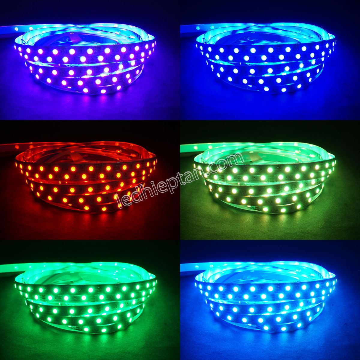 LED dây 5050 RGB 60led IP20 12V cuộn 5m