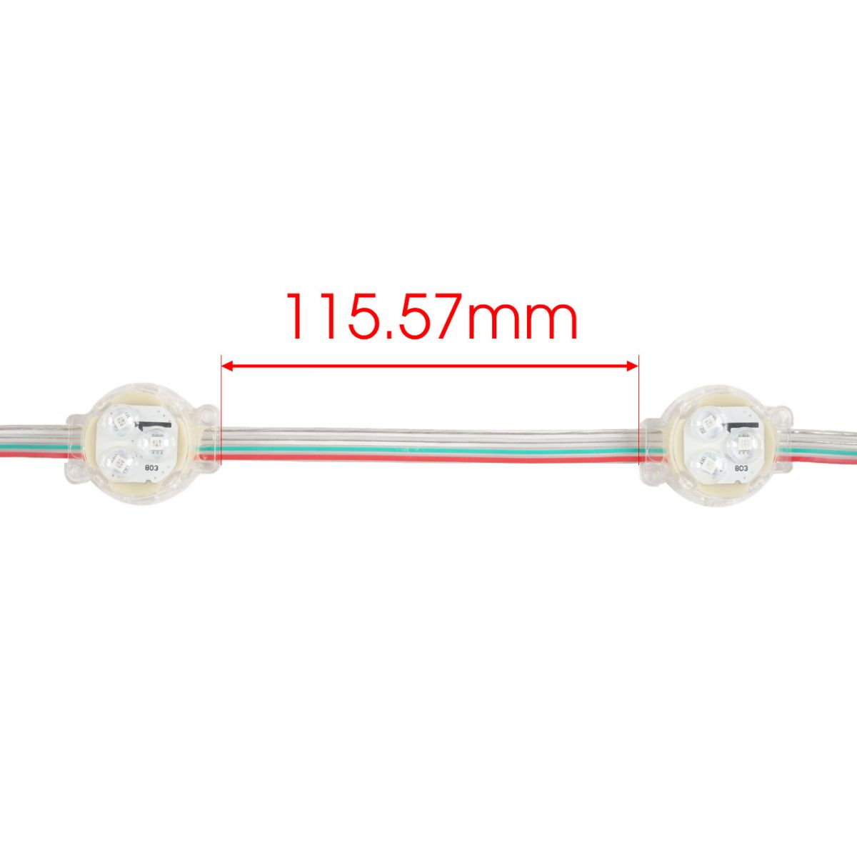 LED bát ARGB len trong 30mm IC26803 dây 15cm