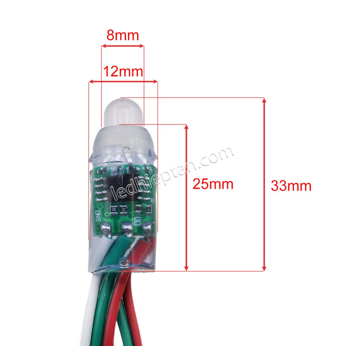 LED ARGB F8 IC1903 Loại 1 5V LL