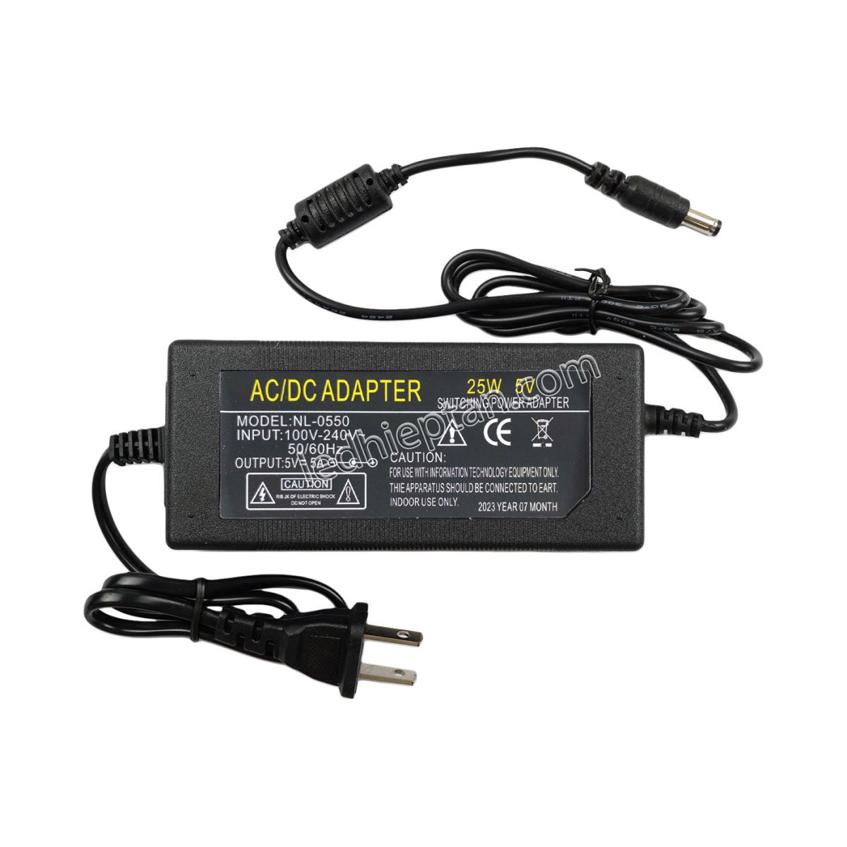 Adapter 5V5A vỏ nhựa