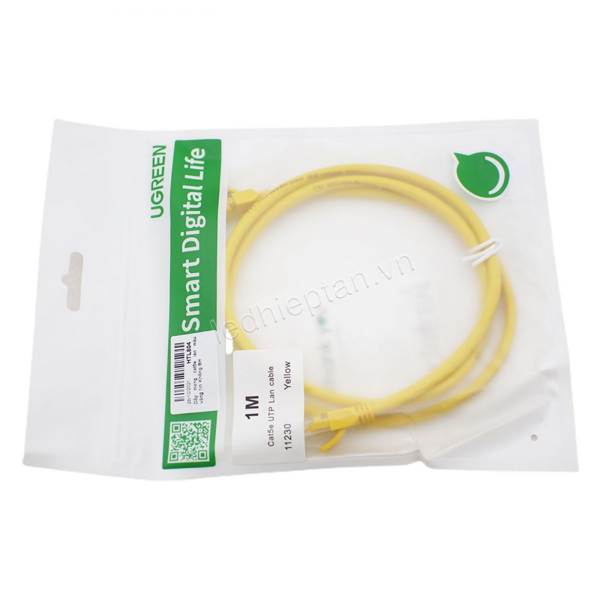 Dây mạng CAT5e LAN màu vàng 1m