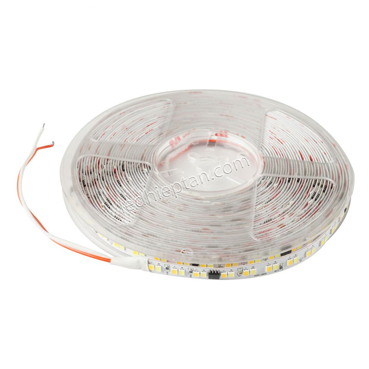 LED dây trắng trắng ấm 2835 192LED/m 220V cuộn 10m TX