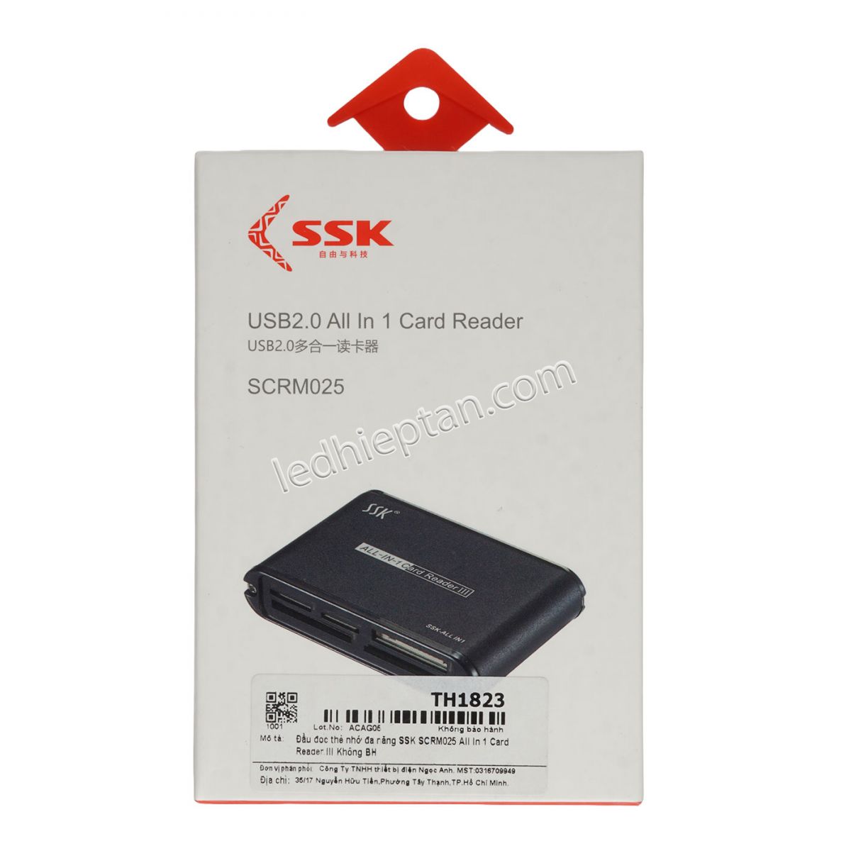 Đầu đọc thẻ nhớ đa năng SSK SCRM025 All In 1 Card Reader III