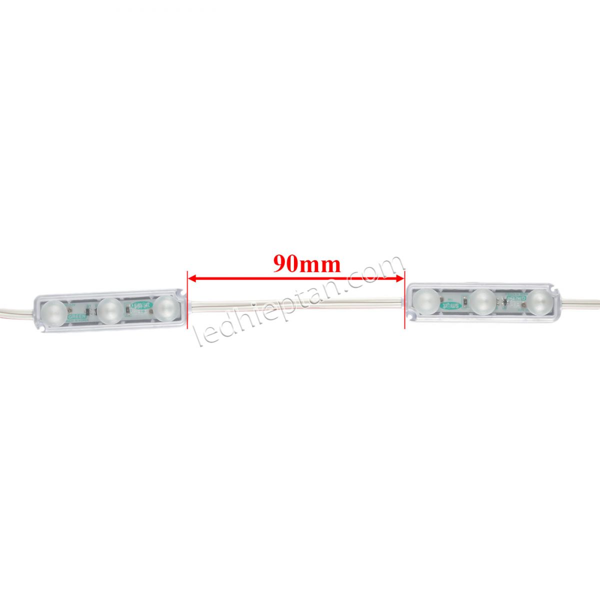 LED 3 bóng LÁ Hàn Quốc DC12V điểm SMART 1W P3NF-GE1-GR