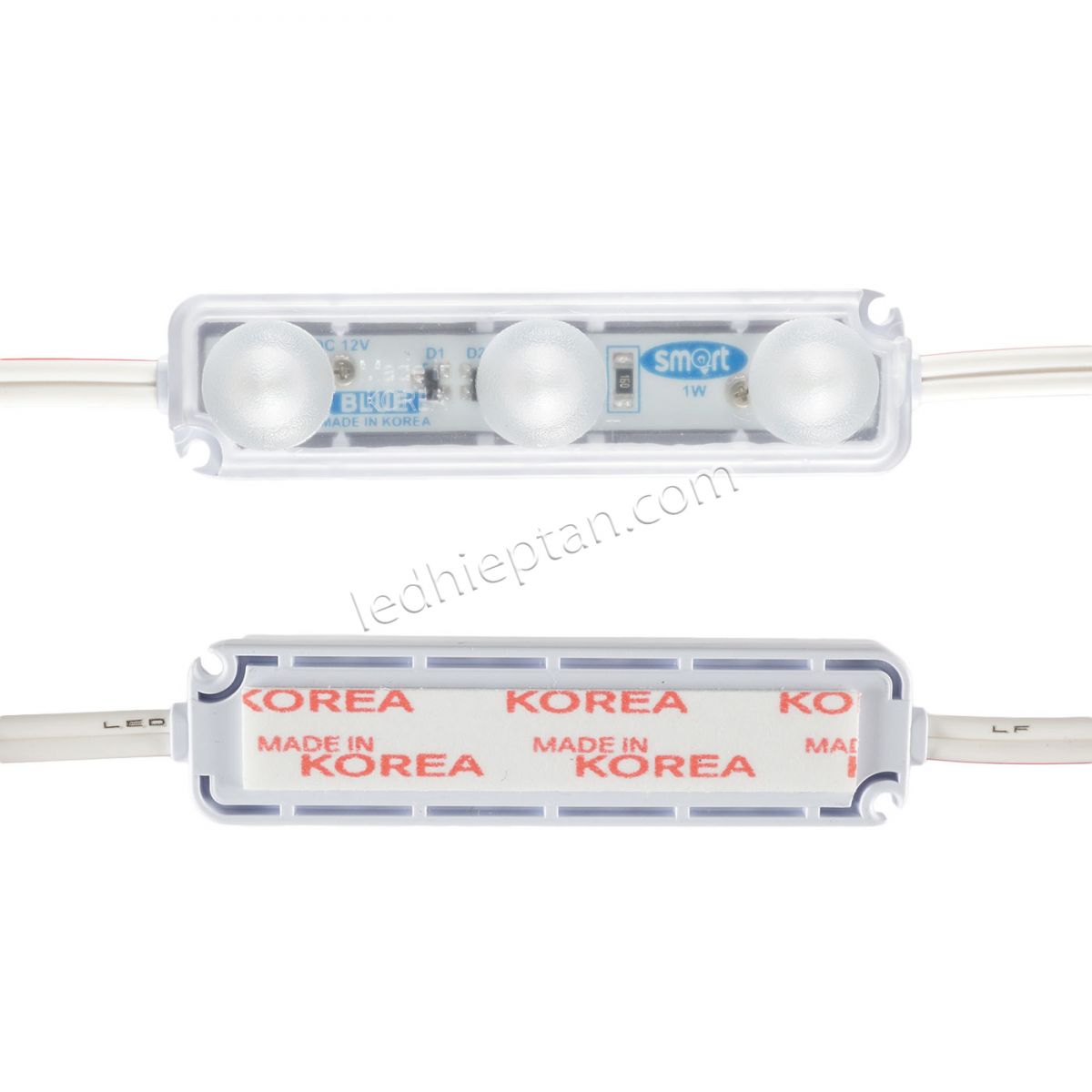 LED 3 bóng DƯƠNG Hàn Quốc DC12V điểm SMART 1W P3NF1-GE1-BL