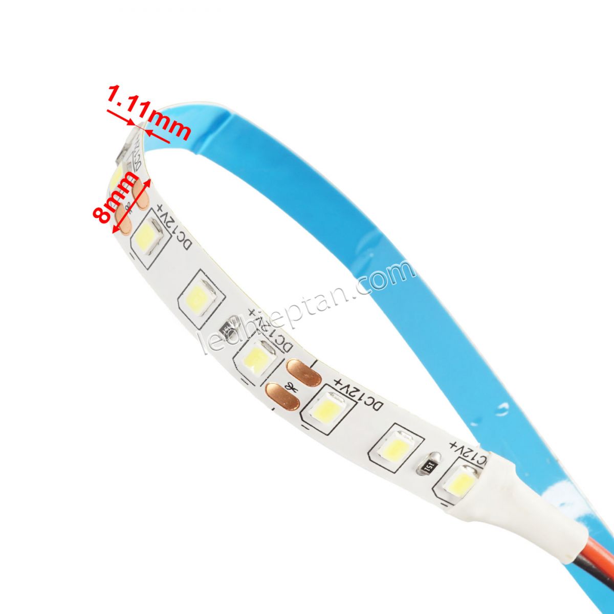 LED dây 3528 trắng 120 led IP20 12V 5m/c