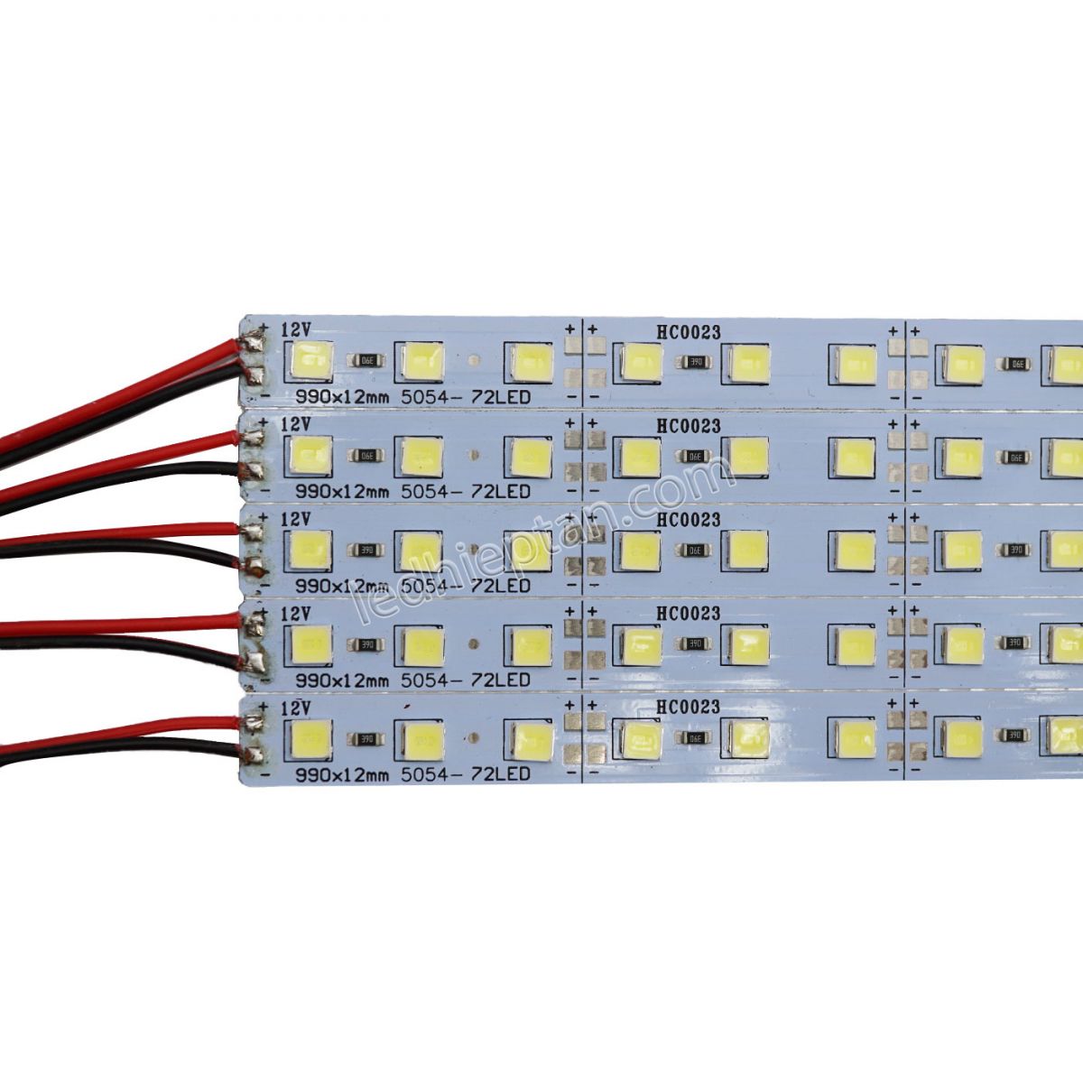 LED Cây tim 5054 trắng 72 LED 12V ( vỉ 5 cây)